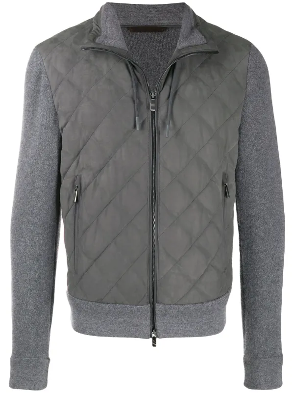 zegna quilted jacket