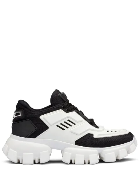 logo lug platform sneaker prada