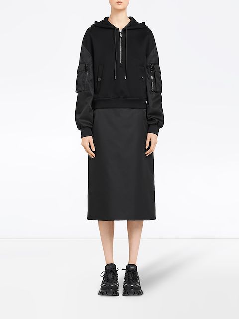 PRADA KAPUZENJACKE IM TECH-LOOK