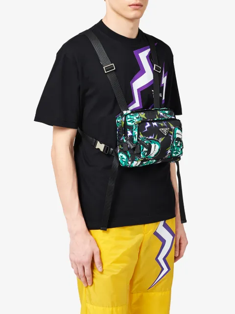PRADA FRANKENSTEIN PRINT SHOULDER BAG