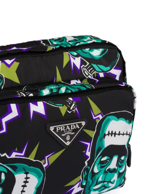 PRADA FRANKENSTEIN PRINT SHOULDER BAG