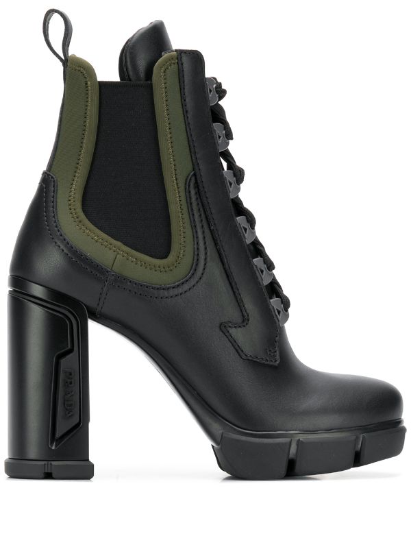 prada lace up ankle boots