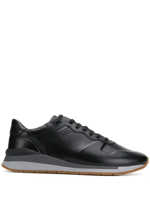 BOSS HUGO BOSS LOW TOP WEDGE SOLE SNEAKERS
