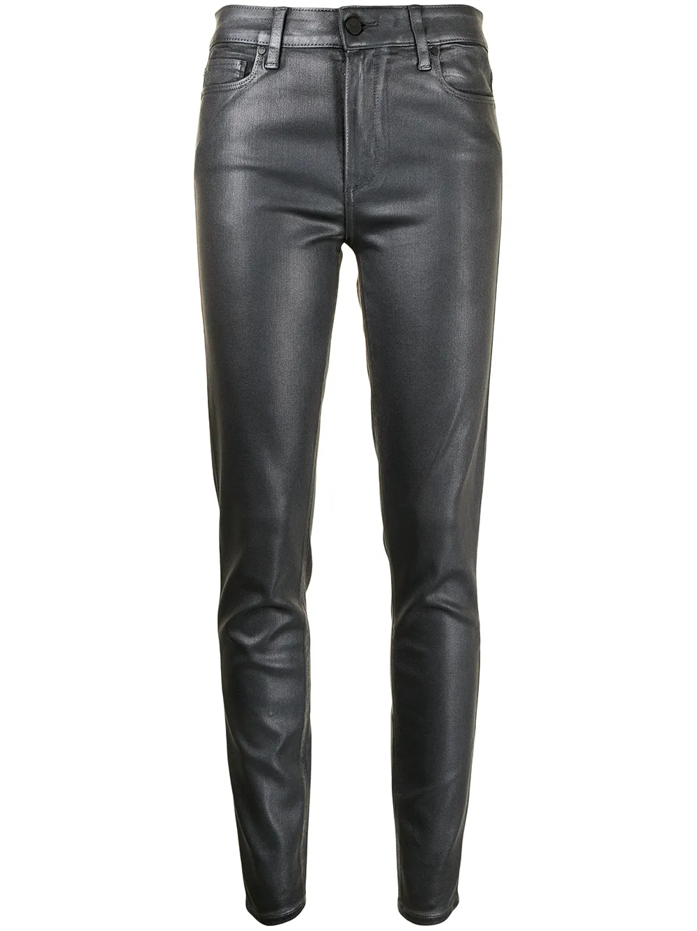 

PAIGE Hoxton coated skinny jeans - Black