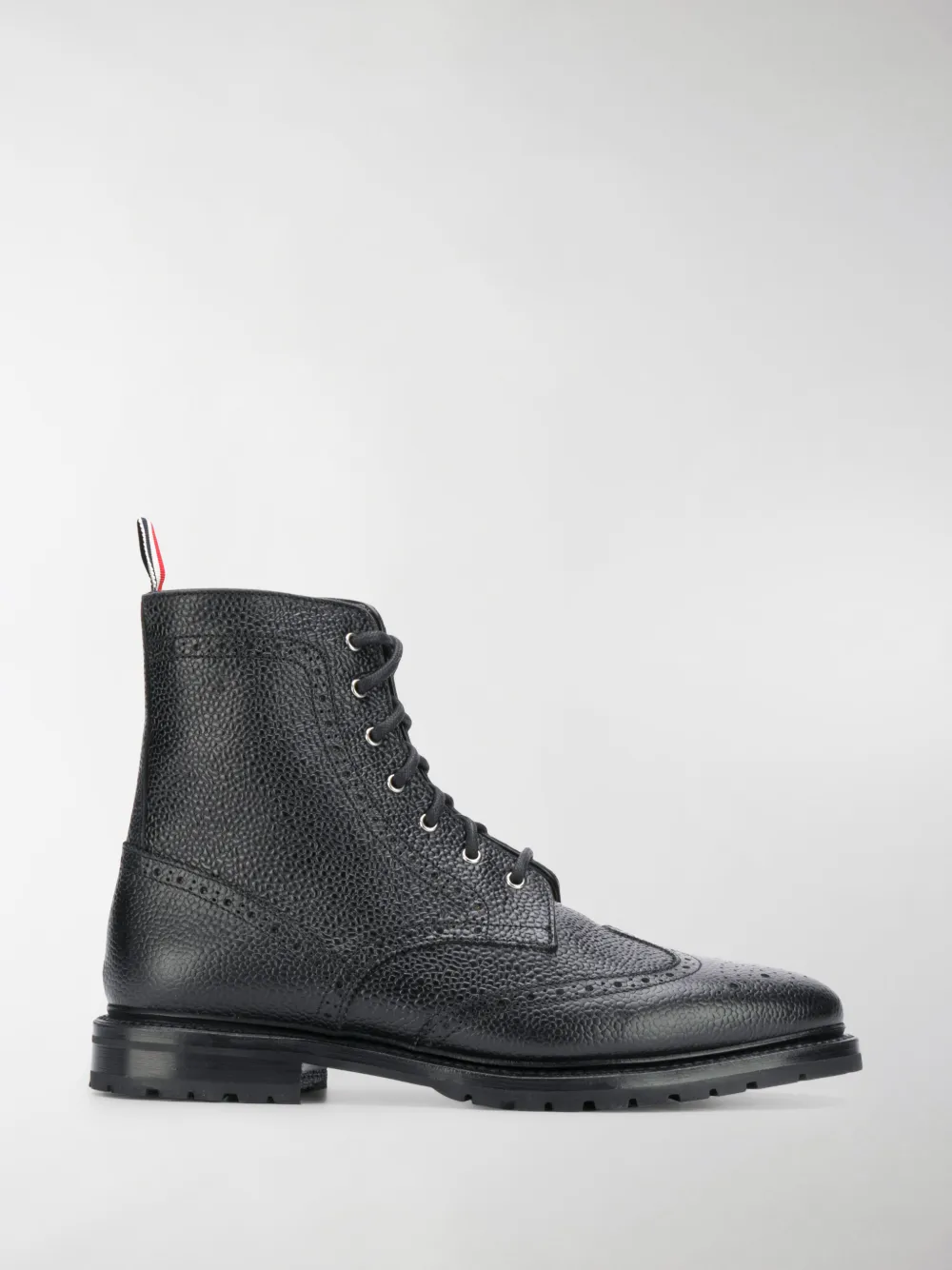 THOM BROWNE CLASSIC WINGTIP BOOTS,14198191