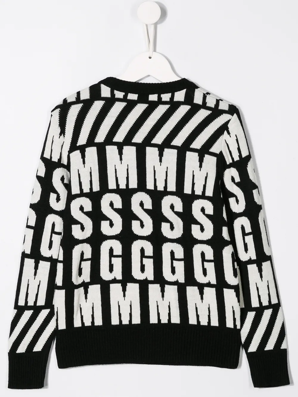 MSGM Kids knit logo print jumper | Boys Knitwear | Image 2