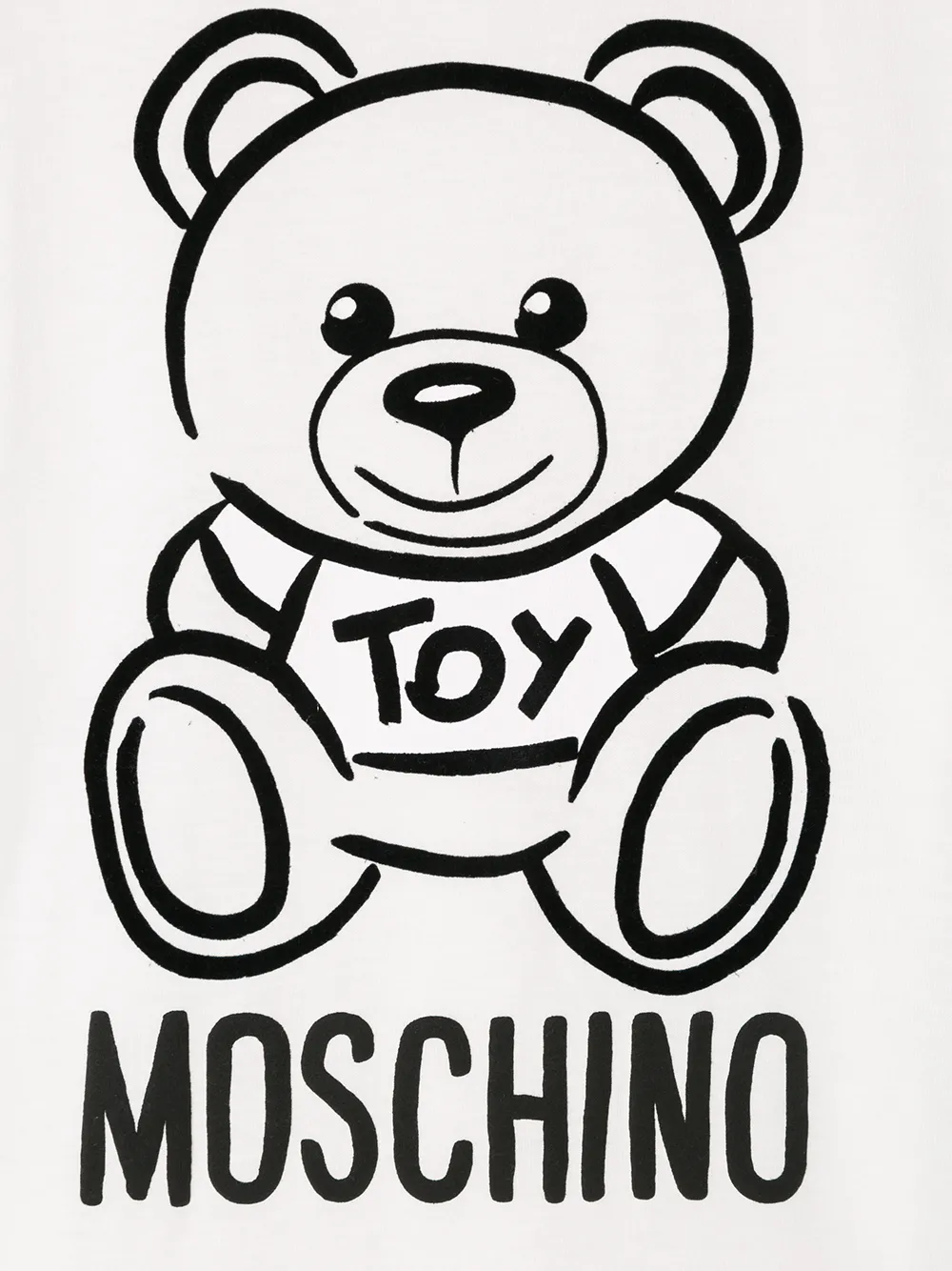 фото Moschino kids футболка с логотипом