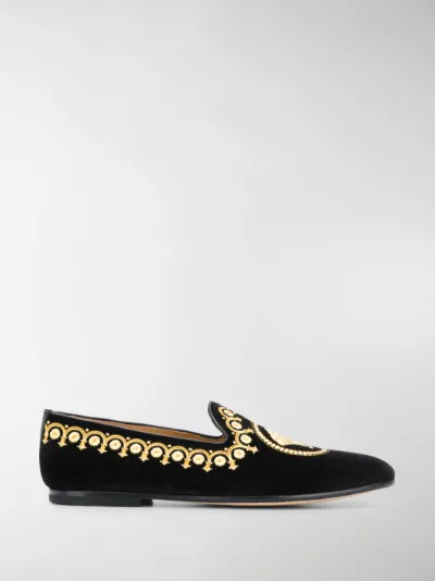 Versace Medusa head loafers black | MODES