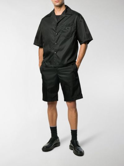 prada bowling shirt black