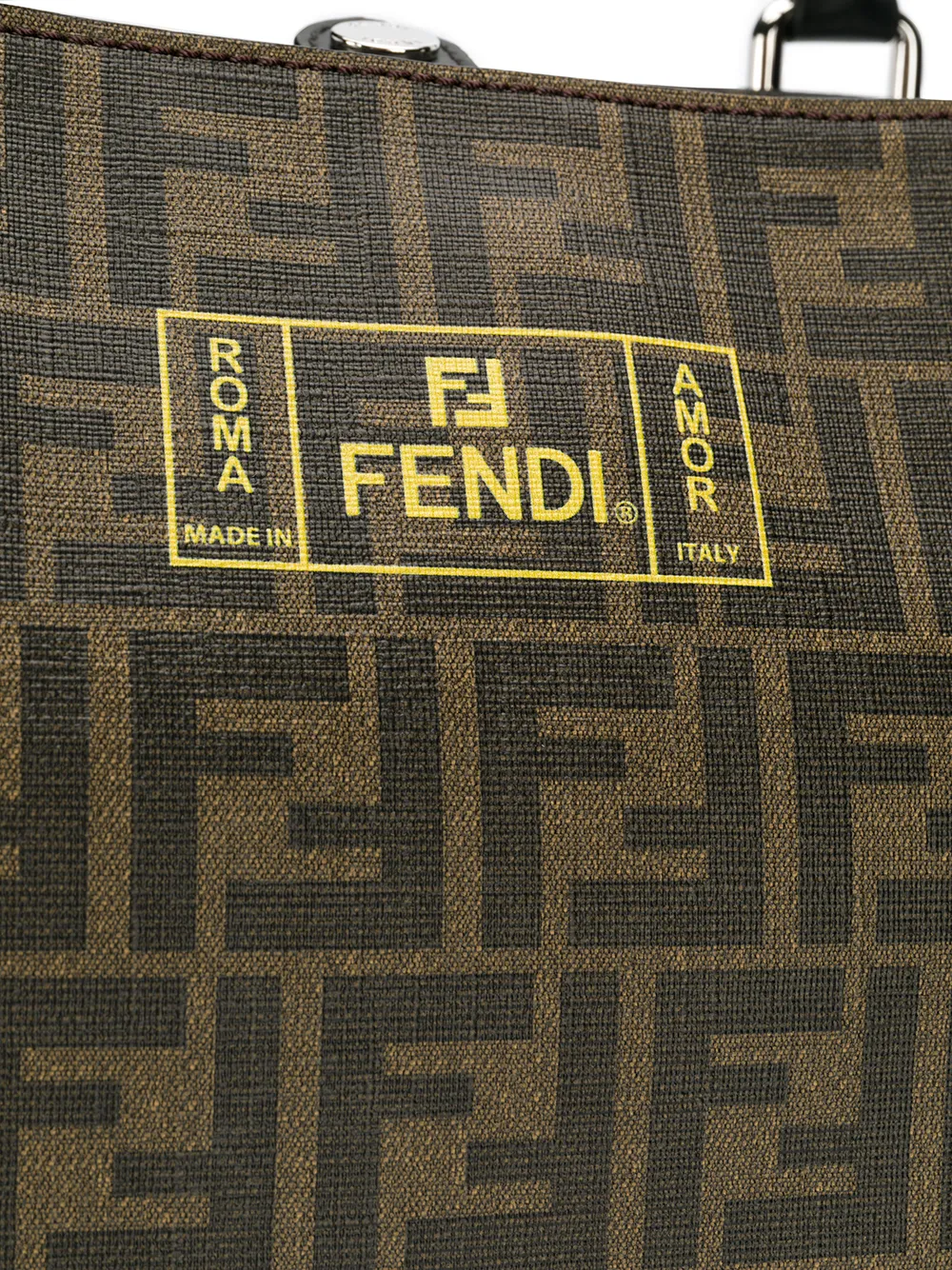 фото Fendi сумка-шопер с логотипом ff