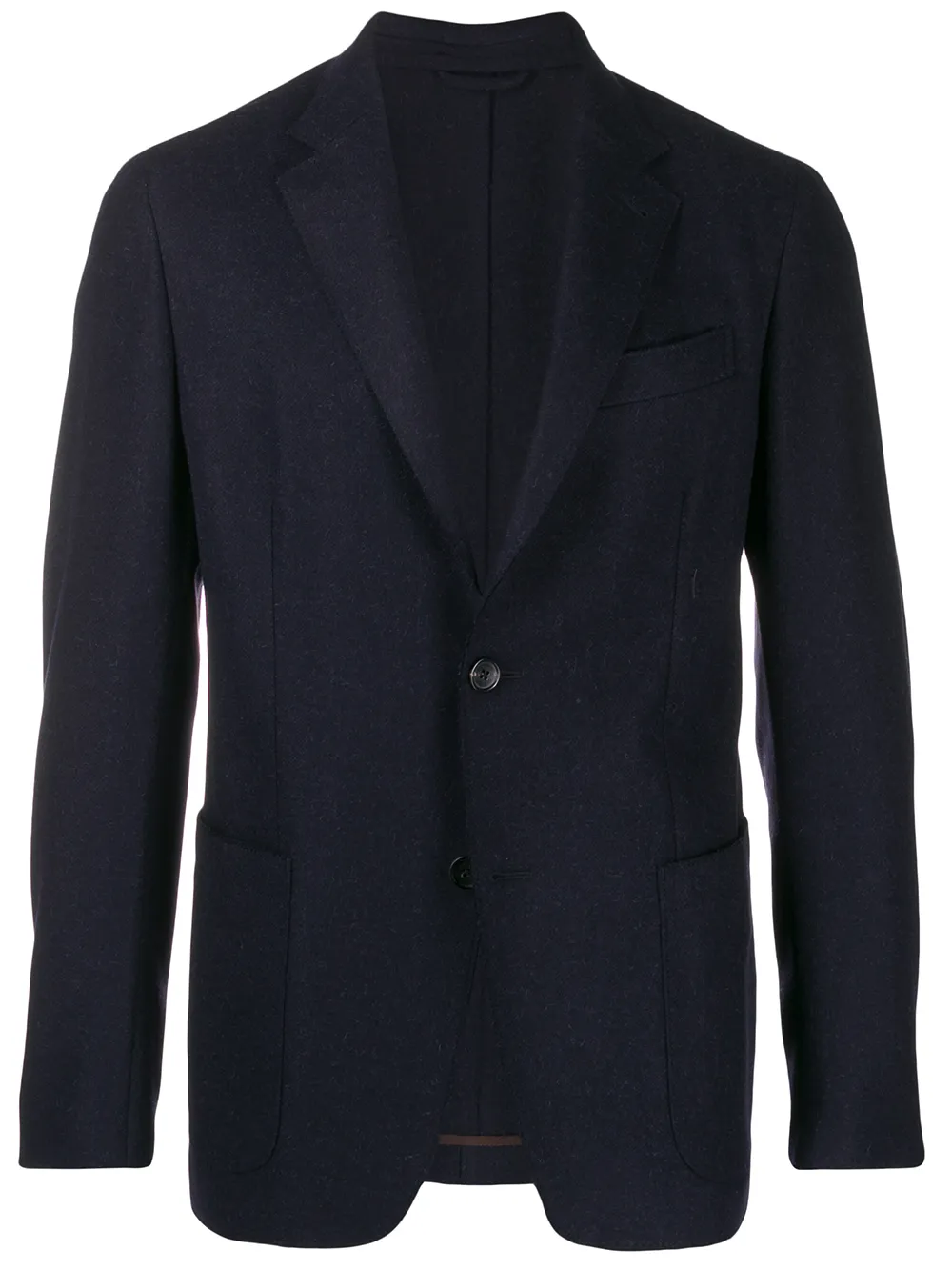 Zegna Blazer met enkele rij knopen Blauw