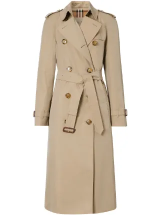 Burberry Cotton Gabardine Trench Coat - Farfetch