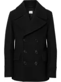 Burberry Wool Blend Pea Coat - Black