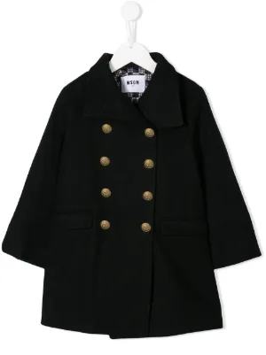 girls black wool coat