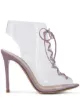 الصورة 1 من Gianvito Rossi بوت كاحل شفاف برقبة قصيرة ورباط