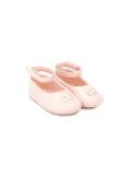 Dolce & Gabbana Kids leather ballerina shoes - Neutrals