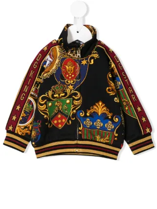 Dolce & Gabbana Kids Heraldic Print Bomber Jacket - Farfetch