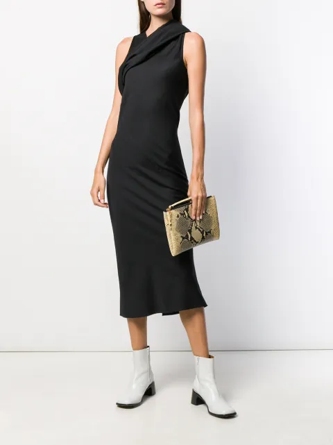 Marni Python Print Clutch - Neutrals