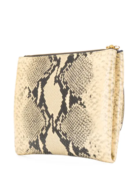 Marni Python Print Clutch - Neutrals