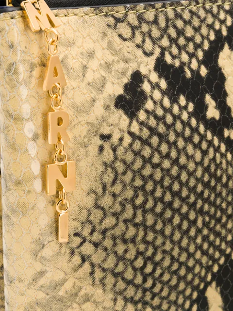 Marni Python Print Clutch - Neutrals