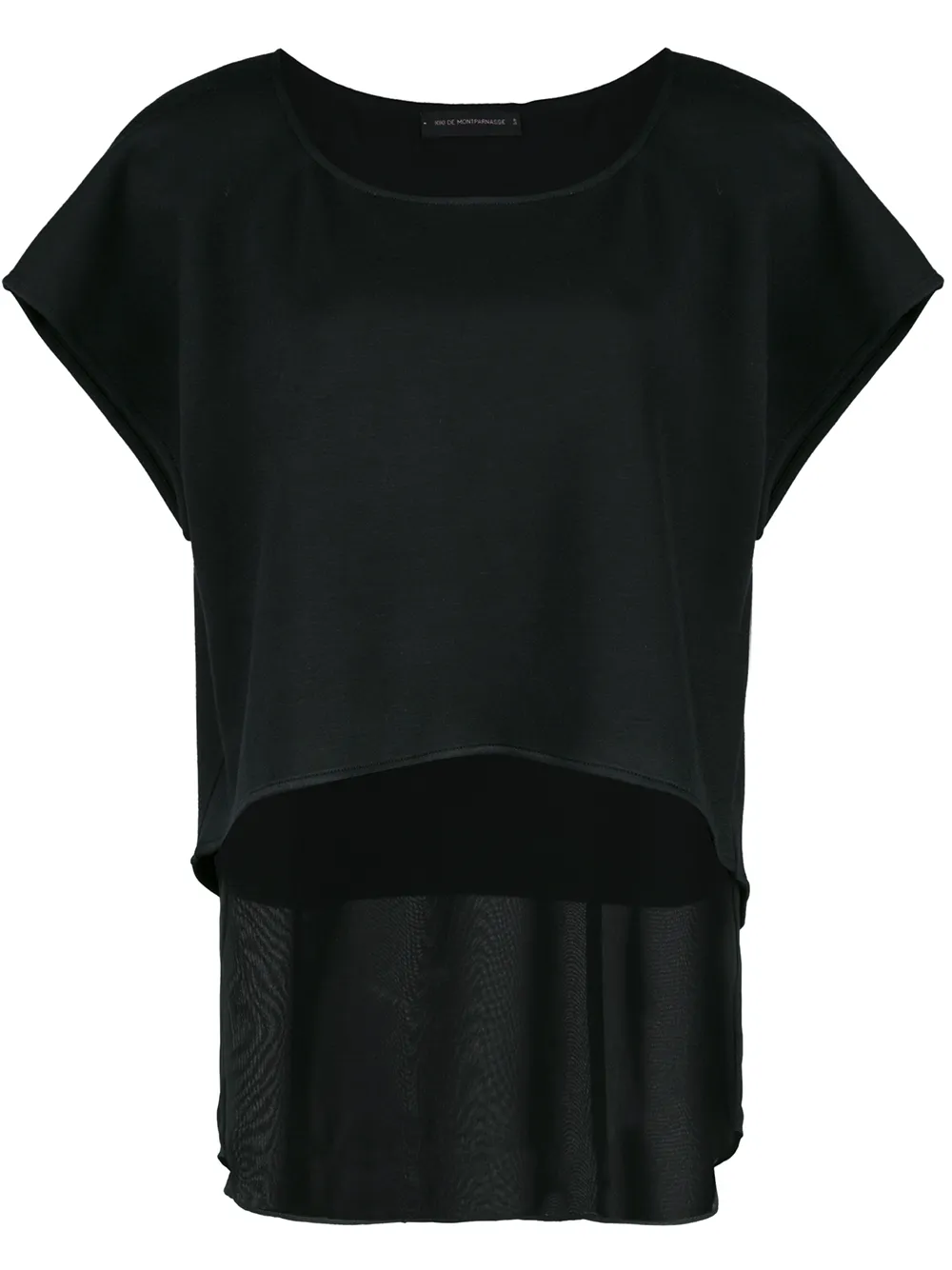

Kiki de Montparnasse playera Athleisure - Negro