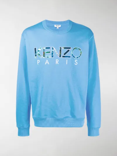 Kenzo logo sweatshirt blue | MODES