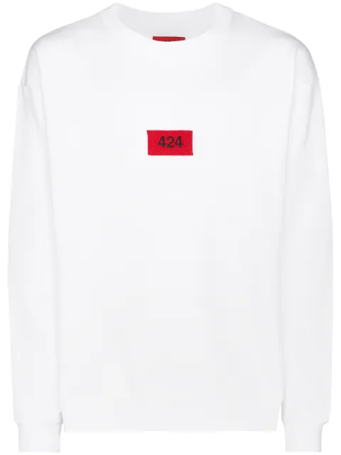 424 logo patch sweatshirt