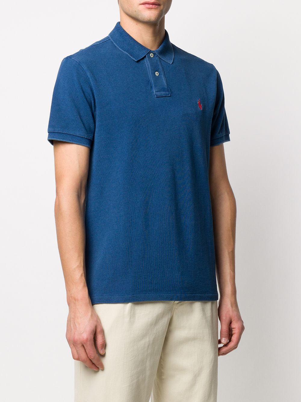 фото Polo ralph lauren рубашка-поло с вышитым логотипом