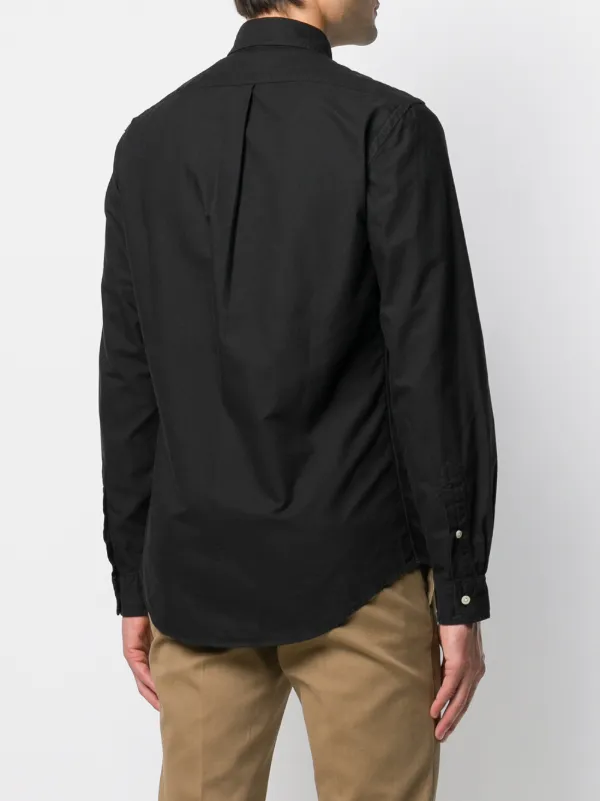 Polo Ralph Lauren slim-fit Button Down Shirt Black FARFETCH PH