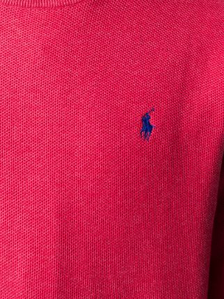 embroidered logo crew neck sweater展示图