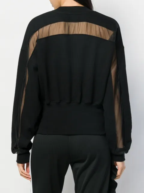 PALM ANGELS SENSITIVE CONTENT GRAPHIC PRINT SWEATSHIRT