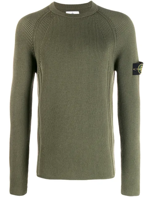 stone island ribbed roll neck jumper