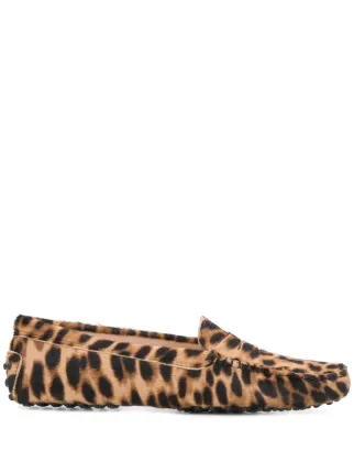 leopard print driving shoes