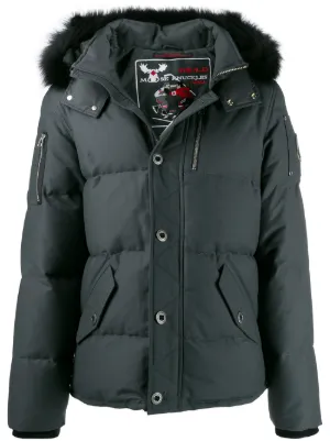 Moose Knuckles Monnoir hooded jacket - Grey