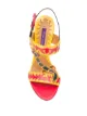 Ralph Lauren Collection lizard strap stiletto sandals