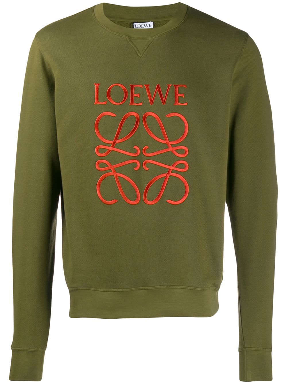 фото Loewe свитер с вышитым логотипом