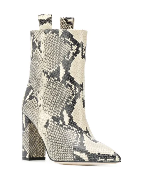 paris texas snake print ankle boot