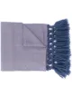 الصورة 1 من Giorgio Armani Pre-Owned وشاح كلاسيكي مخطط بشراشيب