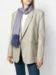 الصورة 2 من Giorgio Armani Pre-Owned وشاح كلاسيكي مخطط بشراشيب