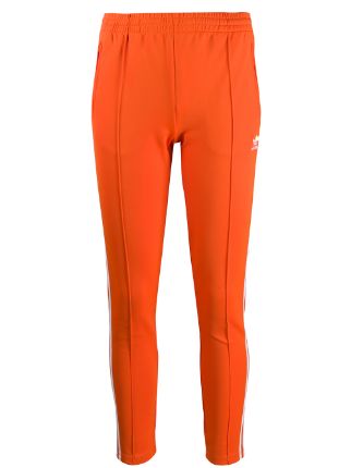 orange adidas pants womens