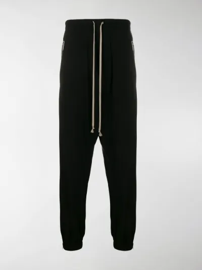 Rick Owens side zip track pants black 