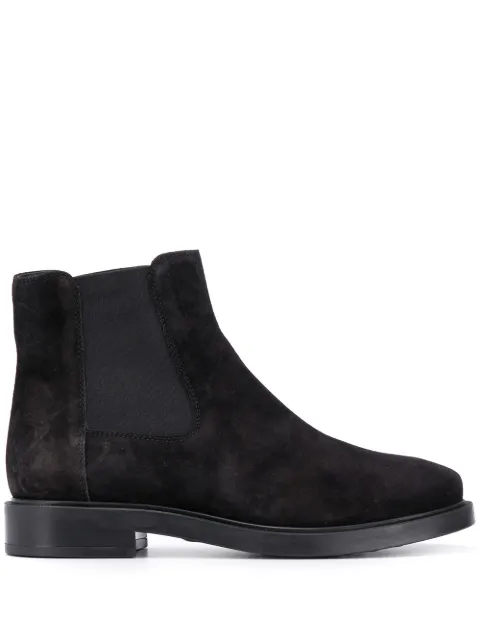 Click to view more detailed imagery on our partner's website Tod's Suede Pull On Ankle Boots In S819 Noce
