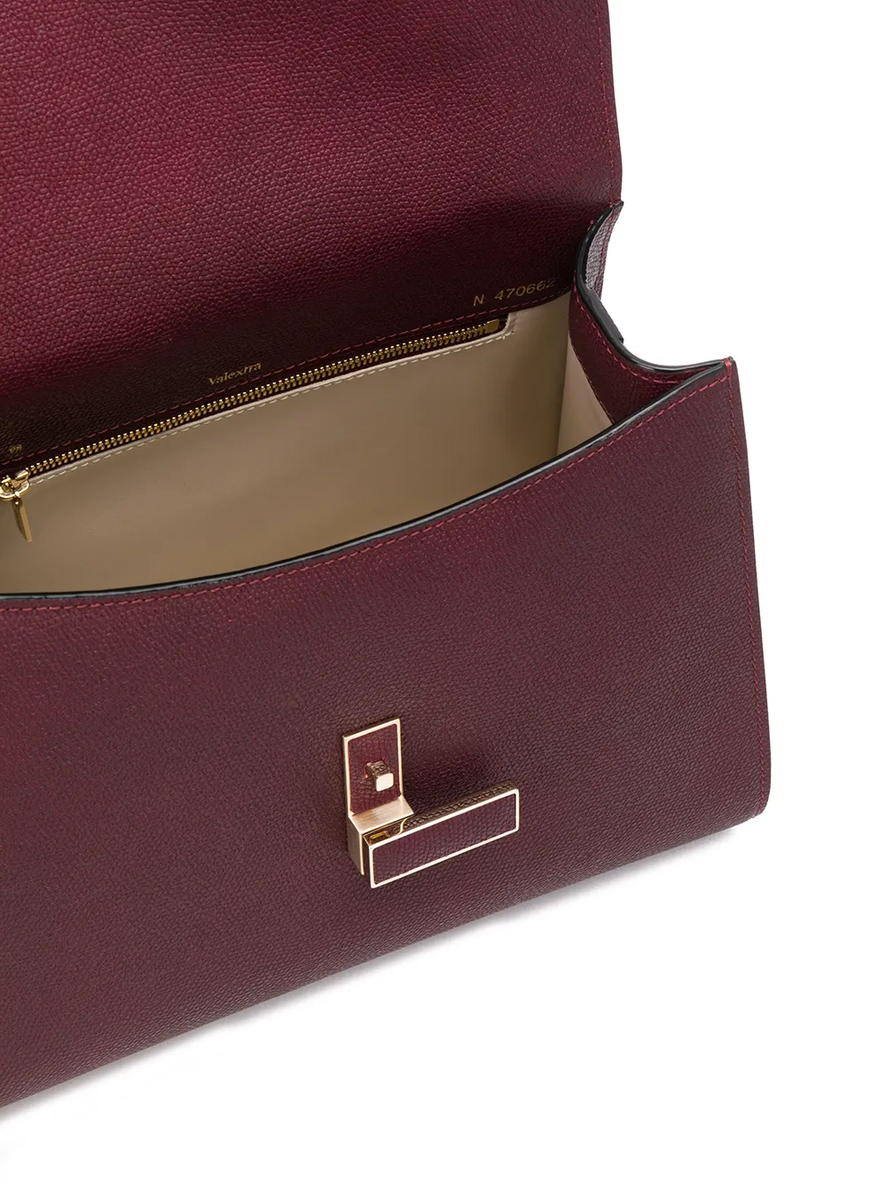 Valextra Iside medium tas Rood