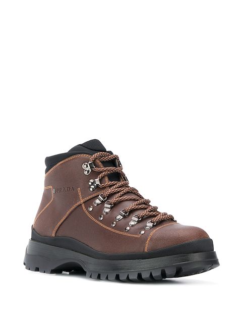 prada canvas hiker boots