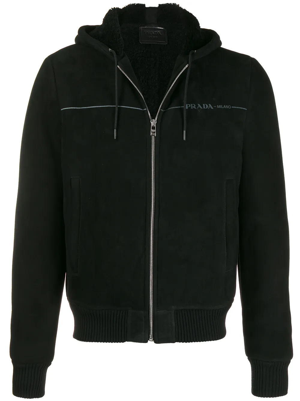 sweat à capuche zippé à logo