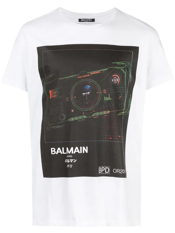 farfetch balmain t shirt