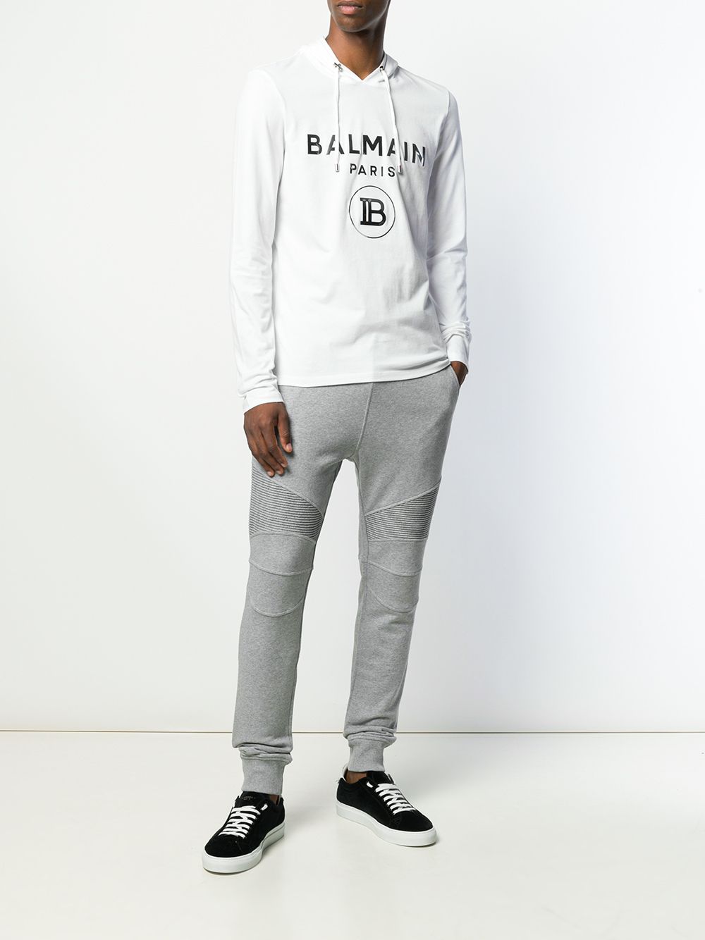 фото Balmain спортивные брюки со шнурком и логотипом