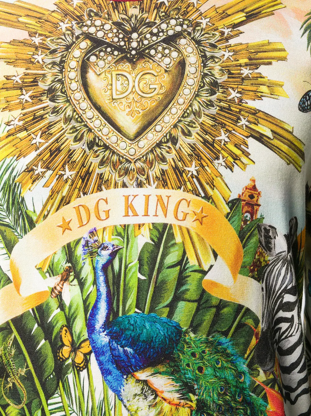 Dolce & Gabbana Trui met print Geel