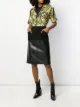 الصورة 2 من Yves Saint Laurent Pre-Owned تنورة مستقيمة بتأثير مخملي 1980