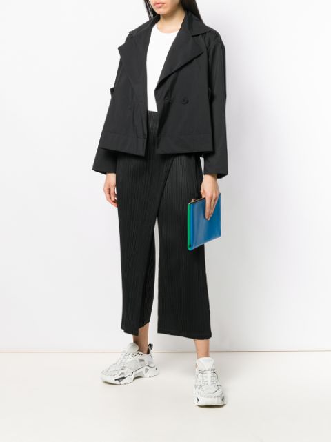 Pleats Please Issey Miyake Draped Pleated Trousers | Farfetch.com